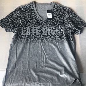 Grey and black night out shirt